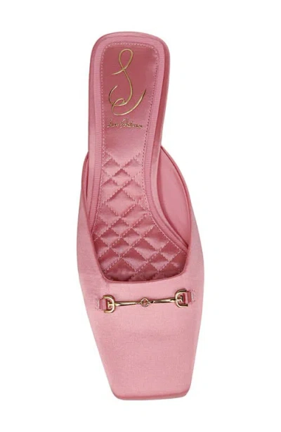 Sam Edelman Ollie Square Toe Bit Mule In Pink Blossom
