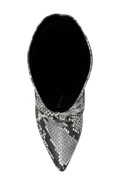 Marc Fisher Ltd Nairene Snakeskin Embossed Knee High Boot In Light Natural 110