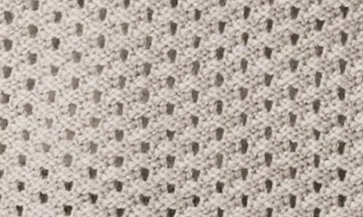 Eileen Fisher Open Stitch Mock Neck Short Sleeve Wool Sweater In Dove