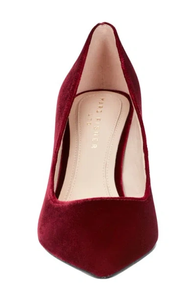 Marc Fisher Ltd Varla Block Heel Pump In Dark Red