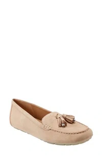 Marc Fisher Ltd Suede Moccasin Tassel Loafers In Light Natural