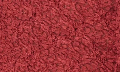 Bdg Urban Outfitters Quinn Tie Front Lace Top In Burgundy