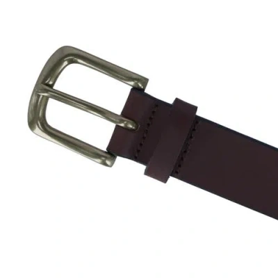 Ibex England Hand Stitched 35mm Polo Belt In Navy/light Brown