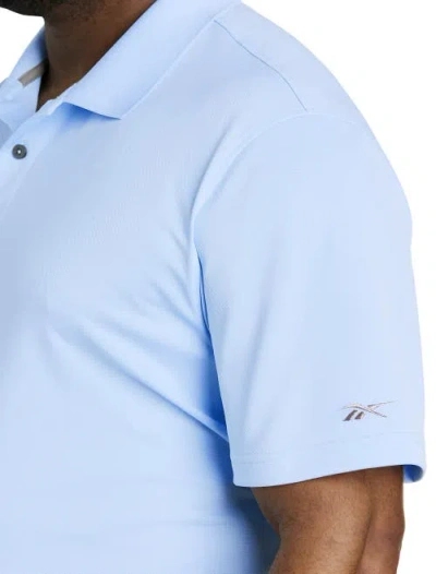 Reebok Performance Solid Polo In Y2k Blue