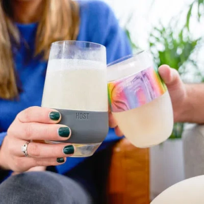 Host Wine Freeze Xl Cooling Cup Set Of 2 In Gray