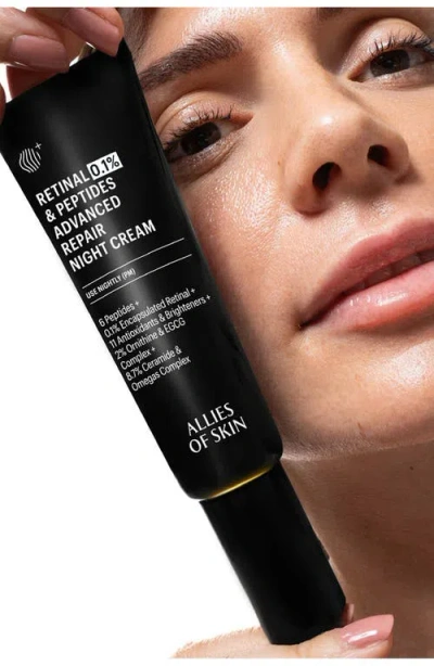 Allies Of Skin Retinal 0.1% & Peptides Advanced Repair Night Cream In No Color
