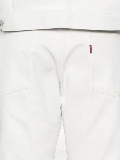 Junya Watanabe White Straight Fit Jeans In Nude