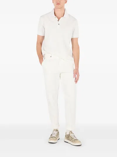 Roberto Cavalli Poloshirt Mit Python-print In Weiss