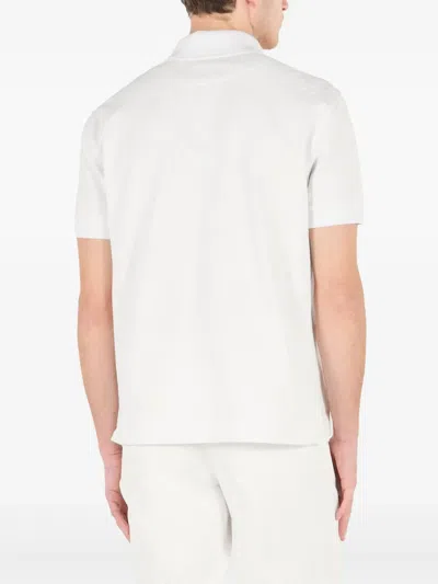 Roberto Cavalli Poloshirt Mit Python-print In Weiss