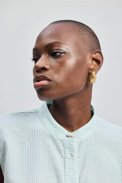 Reistor Button-down Shirt With Waist Drawstring In Parallel Paths