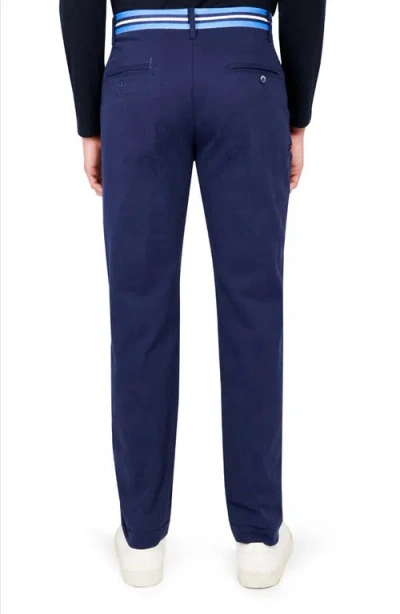 Construct Solid Pants In Navy