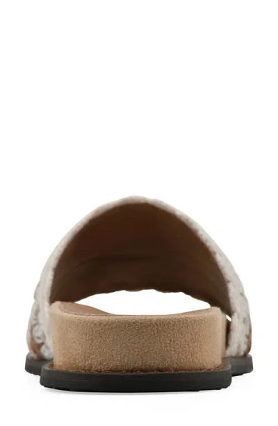 Cliffs By White Mountain Maxim Slide Sandal In Cream Multi Fabric