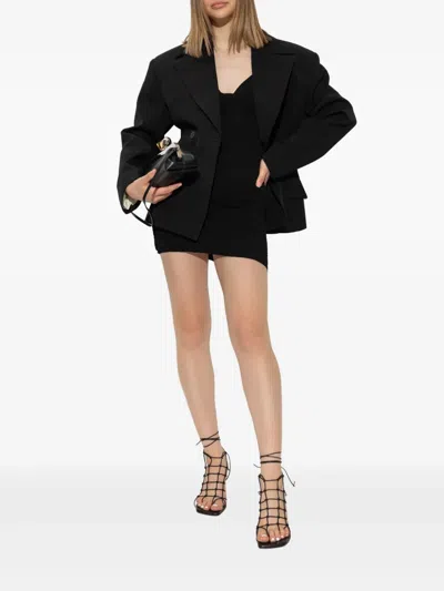 Jacquemus Women's La Mini Robe Scala In Black