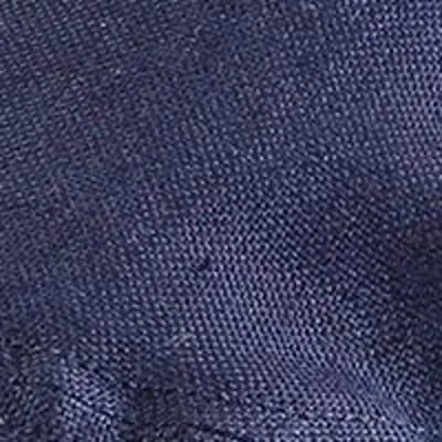 Wigens Linen Pub Cap With Curved Peak In Navy