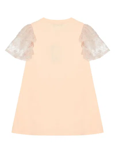 Aigner Bag-print Dress In 粉色