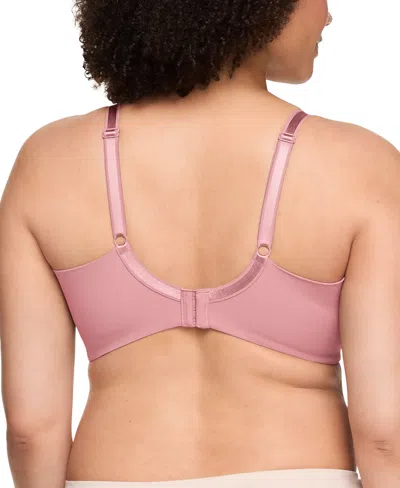 Warner's Seamless T-shirt Wireless Full Coverage Bra Rm3061a In Rose
