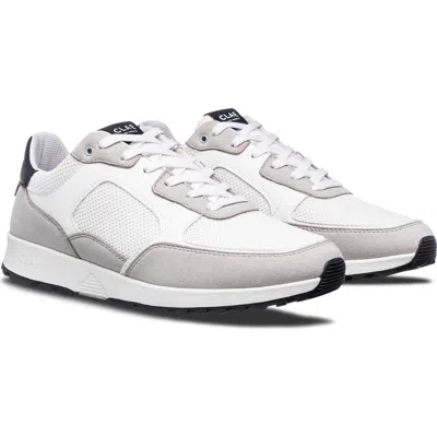 Clae Joshua Sneaker In Microchip White Navy