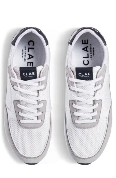 Clae Joshua Sneaker In Microchip White Navy