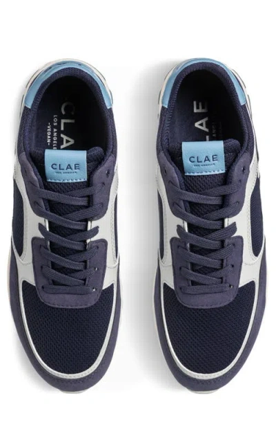 Clae Joshua Sneaker In Navy Quiet Grey