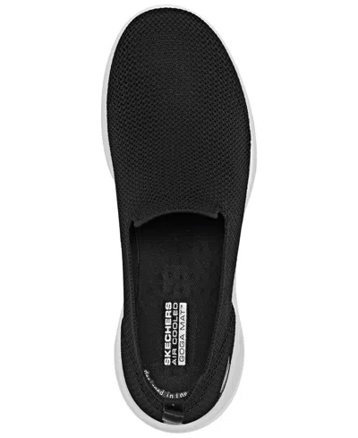 Skechers True Classic Womens Fitness Workout Slip-on Sneakers In Black