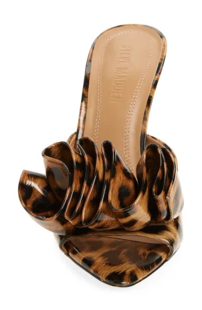 Steve Madden Affinity Slide Sandal In Leopard Patent