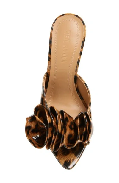 Steve Madden Affinity Slide Sandal In Leopard Patent