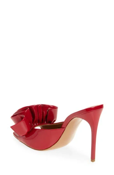 Steve Madden Affinity Slide Sandal In Red Patent