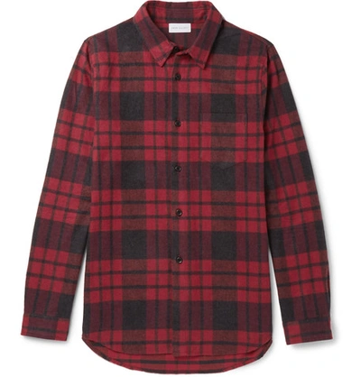 Shop John Elliott Plaid Cotton-flannel Shirt