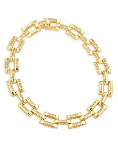 Capucine De Wulf Pathway Link Collar Necklace In 18k Gold Plated, 17 In Gold