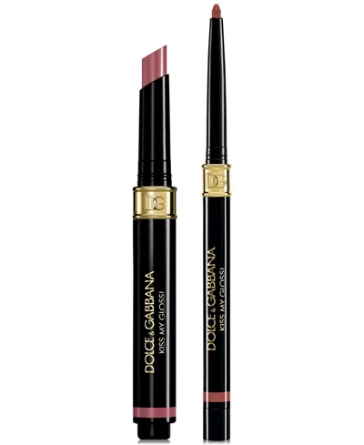 Dolce & Gabbana 2-pc. Kiss My Gloss! 4d Gloss Stick & Lip Liner Set In 02 Giggle - Nude Liner And Nude Mauve Gl
