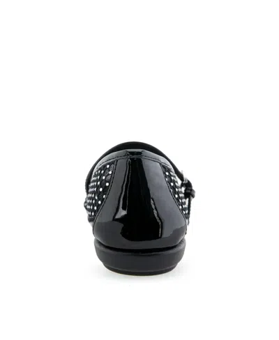 Aerosoles Baylee Mesh Mary Jane Flat In Crystal,black Mesh Fabric