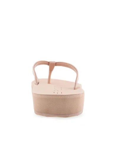 Aerosoles Women's Jace Round Toe Thong Sandals In Cipria