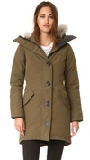 Canada Goose Rossclair Parka In Military Green