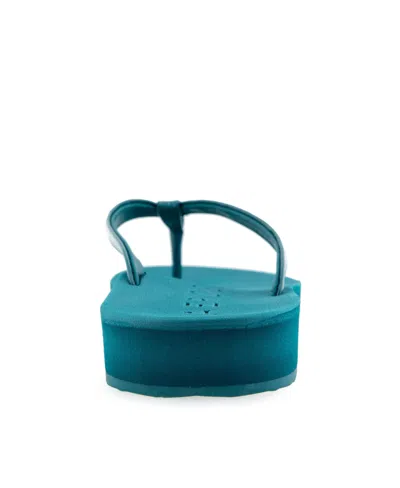 Aerosoles Women's Jace Round Toe Thong Sandals In Teal