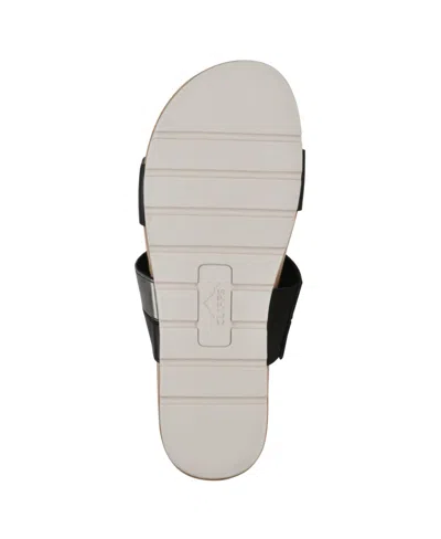 Cliffs By White Mountain Tammy Slide Sandal In Black Burnished Smooth