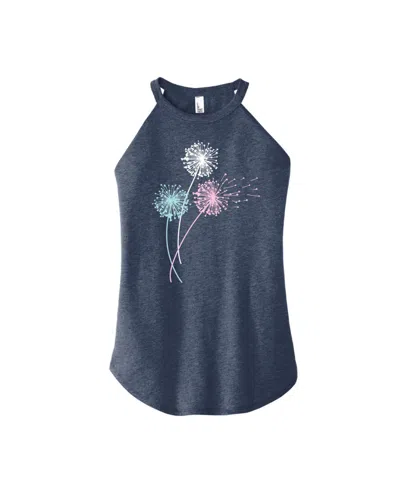 Hybrid Apparel Trendy Juniors Dandelion Graphic Tank In Blue