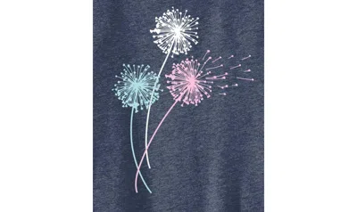 Hybrid Apparel Trendy Juniors Dandelion Graphic Tank In Blue