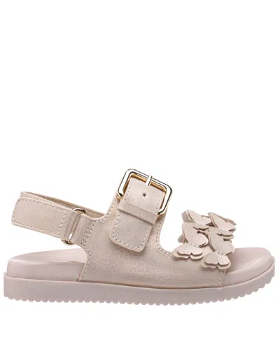 Nina Little Girls Pollie Footbed Sandals In Light Gold