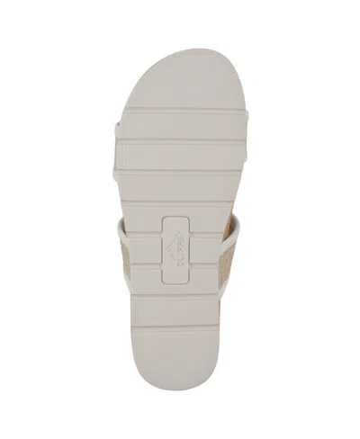 Cliffs By White Mountain Tropical Slide Sandal In White Smooth