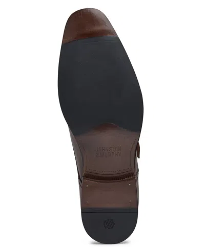 Johnston & Murphy Men's Richland Monk Strap Dress Shoes In Mahogany Full Grain