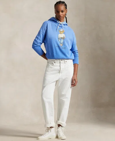 Polo Ralph Lauren Polo Bear Fleece Hoodie Clothing In Blue