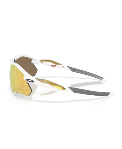 Oakley Unisex Radar Plate Polarized Sunglasses, Oo9495d In White