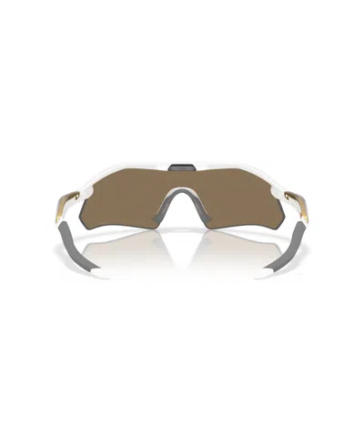 Oakley Unisex Radar Plate Polarized Sunglasses, Oo9495d In White