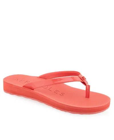 Aerosoles Women's Jace Round Toe Thong Sandals In Coral