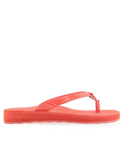 Aerosoles Women's Jace Round Toe Thong Sandals In Coral