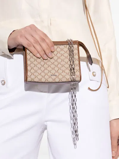 Max Mara Chain Strap Clutch Bag With Contrast Trim In Multi