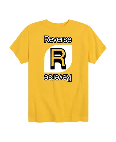 Hybrid Big Boys Uno Reverse Graphic T-shirt In Yellow