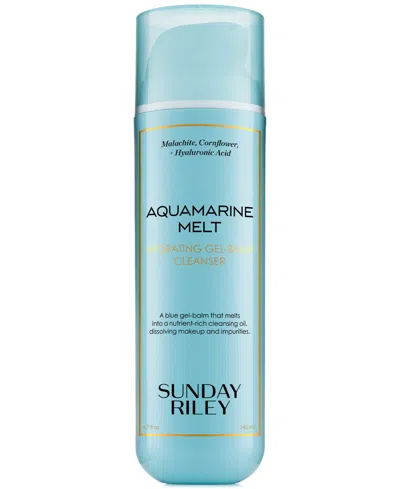 Sunday Riley Aquamarine Melt Hydrating Gel Balm Cleanser In Blue