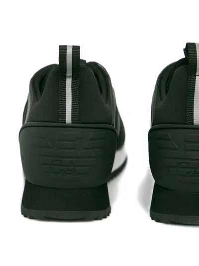 Ea7 Logo-print Sneakers In Black