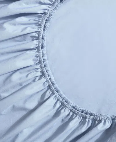 Calvin Klein Closeout!  Washed Cotton Percale 4-pc. Sheet Set, King In Chambray Blue